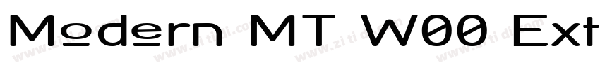 Modern MT W00 Extend字体转换